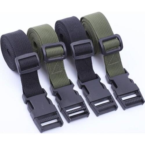 1pc Useful Outdoor Bundled Strap 25mm*1.5m Nylon Backpack Luggage Bag Lashing Strap Strong Buckle Rope Camping Tent Accessories