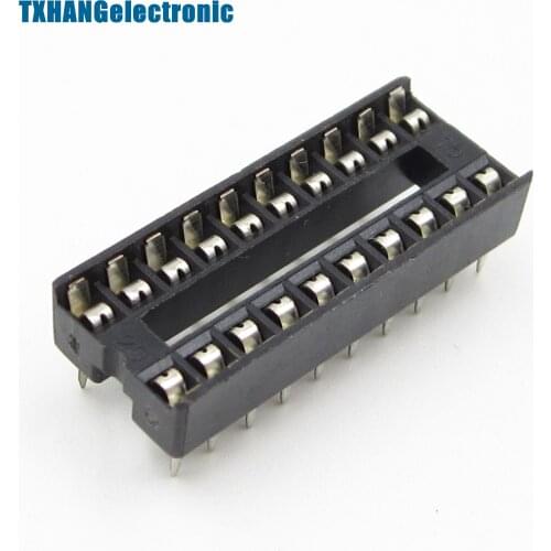 10PCS 20pin DIP IC Socket Adaptor Solder Type Socket Pitch Dual Wipe Contact