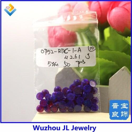 50PCs/lot) 5mm Round Cabochon Opal Flat Beads 2mm Thickness Make With Syntheic Opal Free Shipping