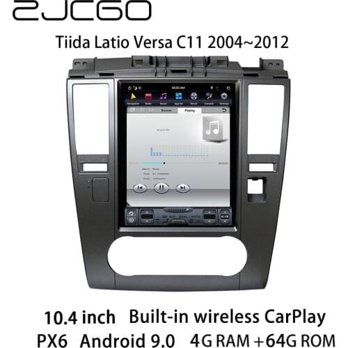 Car Multimedia Player Stereo GPS DVD Radio Navigation NAVI Android Screen for Nissan Tiida Latio Versa C11 2004~2012