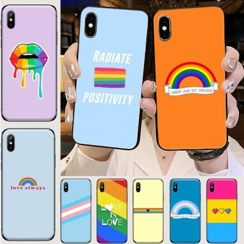 Lesbians Bisexuals Transgender Rainbow Phone Case for iPhone 11 12 mini pro XS MAX 8 7 6 6S Plus X 5S SE 2020 XR