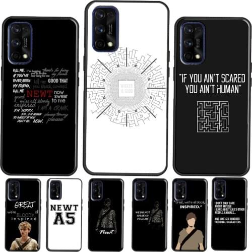 The Maze Runner Qoutes Cover For OnePlus 9 Pro 7 8 Nord 9R 7T 8T Phone Case For Realme 6 7 8 Pro Q3 GT Neo C3 C21