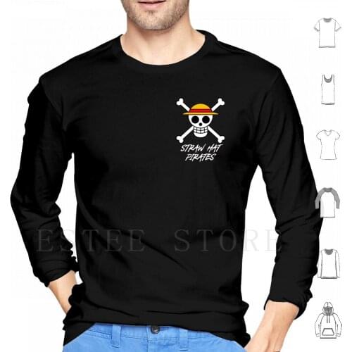Hat Pirates Jolly Roger Hoodies Long Sleeve Hat Pirates Anime Monkey D Luffy Logo Symbol Emblem Hat Logo Anime