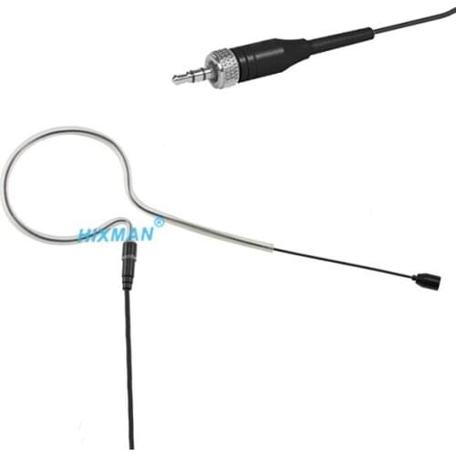 HIXMAN Black EM1-SR Single Ear OmniDirectional Earset Headset Microphone For Sennheiser G1 G2 G3 Sereies Wireless System 3.5mm
