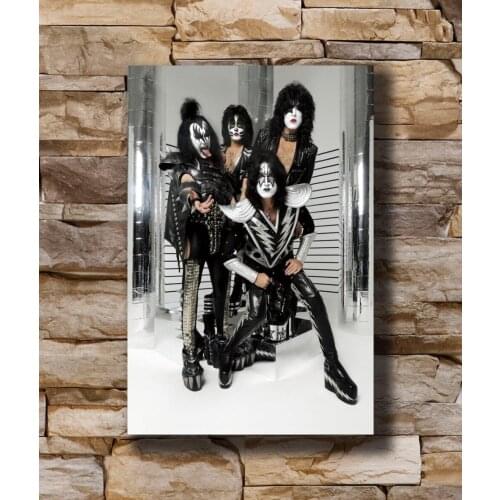 Art Poster New KISS Band Heavy Music Group Star Light Canvas Wall 14x21 20x30 24x36In N502