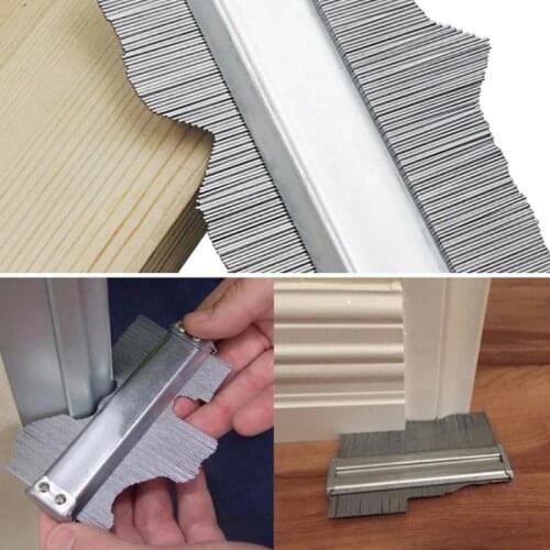 Stainless Steel Profile Copy Gauge Contour Gauge Duplicator Contour Template Tiling Skirting Laminate Ruler Wood Measuring Tools
