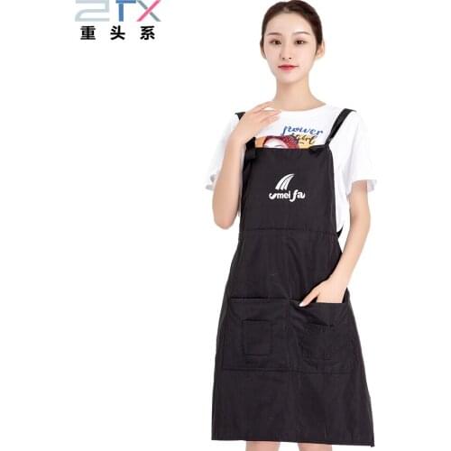 Cooking Apron in Kitchen Keep the Clothes Clean Sleeveless and Convenient Male and Female Chefs Universal Apron