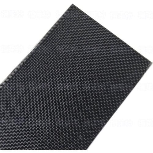 500x600x0.3mm Real Carbon Fiber Plate Panel Sheet 3K Plain Weave Glossy Surface