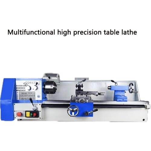 Multifunctional high precision table lathe CQ6125 metal lathe woodworking table lathe small household machine tool