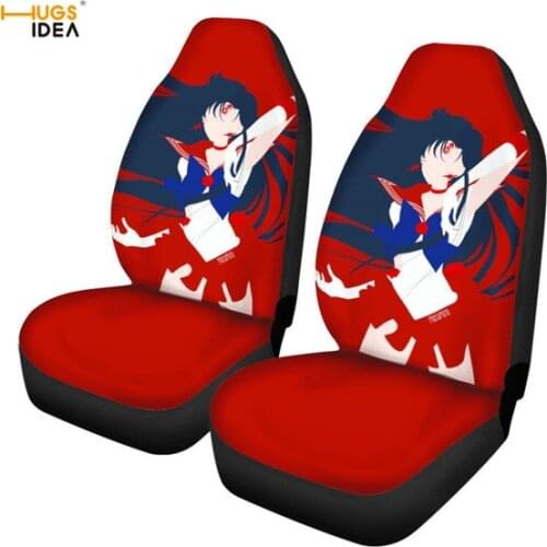 HUGSIDEA AnimeSailor Moon Design Washable Car Accessories Car Seat Covers Anti-Slip Car Interior Seat Covers Car Seat Cushion