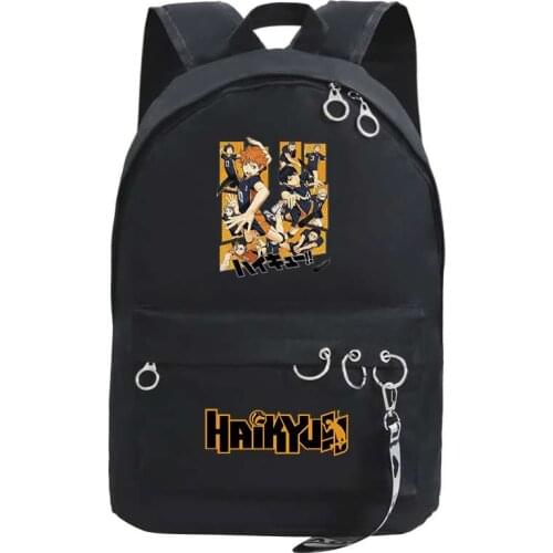 Cartoon Unisex Back Pack Haikyuu!! School Bags Anime Laptop Bagpack Large Travel Backpack Bookbag Women Backpack Canvas Bag