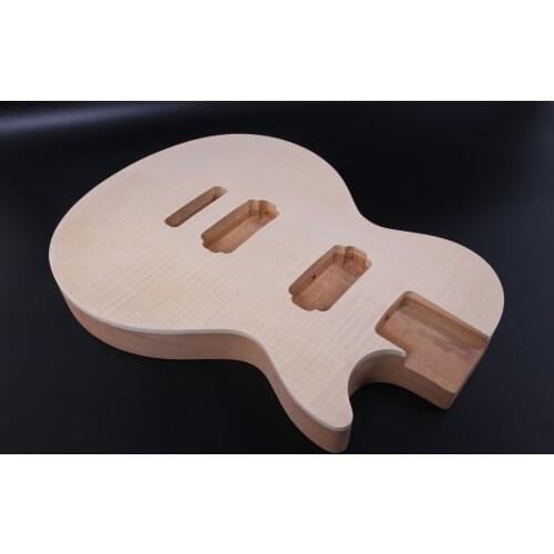 Unfinished Guitar Body Mahogany Electric Guitar body maple top