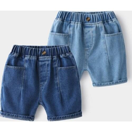 New Baby Boy Shorts Casual Denim Thin Short Trousers Children Short Kids Boys Boardshorts Summer Shorts Jeans Clothing 2-7Y