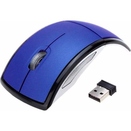 New Gaming Mouse Fashion USB Wireless 2.4GHz Arc Folding Mouse for Laptop Tablet PC Computers