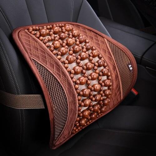 Car Seat Waist Cushion Office Chair Massage Back Lumbar Support Mesh Cushion Pad Black Mesh Back Lumbar Cushion for Car Driver