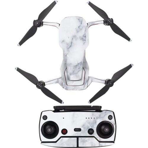 Marble Texture Style Decal Skin Sticker For DJI Mavic Air Drone + Remote Controller + 3 Batteries Protection Film Cover A0139