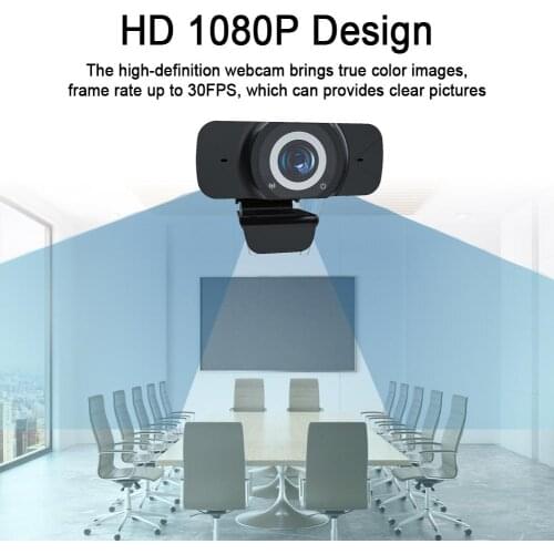 Webcam 1080P/30FPS Streaming Webcam With Microphone HD Camera Computer Laptop Web Camera For Teaching Computer Accessories