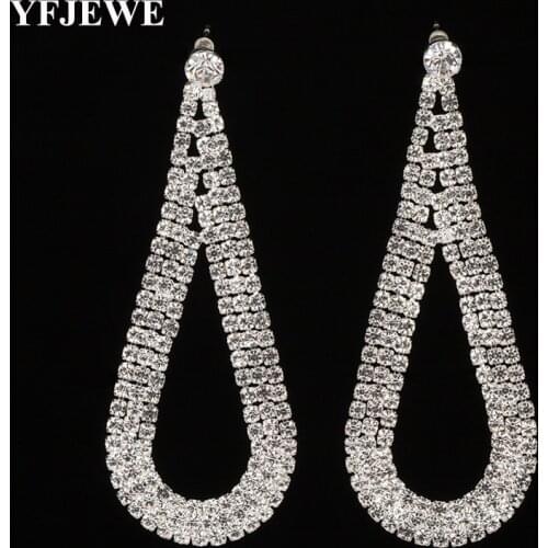 YFJEWE Women Water Drop Earrings Dangle Earrrings Fashion Evening Party Jewelry E318