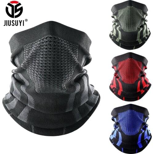 Winter Summer Face Mask Tube Cover Warm Breathable Mesh Neck Gaiter Cycling Ski Neckerchief Headband Windproof Bandana Scarf