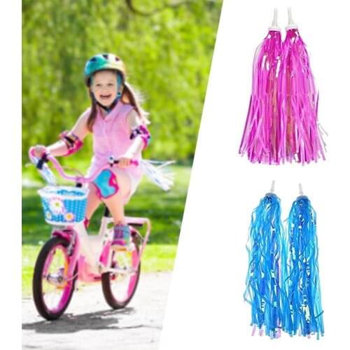 1 Pair Bicycle Handlebar Streamers Bicycle Grips Tassels Ribbons Colourful Accessories