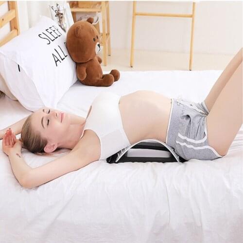 1pc Back Stretch Equipment Massager Massageador Magic Stretcher Fitness Lumbar Support Relaxation Spine Pain Relief Corrector