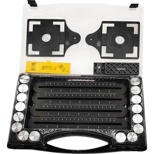 12 Folding Ceramic Tile Hole Locator Adjustable Multi-Angle Ruler Measuring Tool