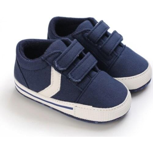 2021 Fashion Infant Baby Boy Shoes Newborn Soft Sole Sneaker Canvas Baby Crib Shoes Sport Casual Warm First Walkers 0-18month
