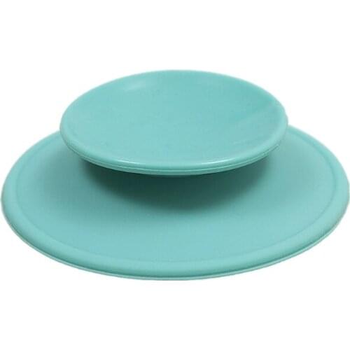 45BF Baby Feeding Anti-slip Pads Suction Cup Children Silicone Dish Cup Double Sucker Mats Coasters