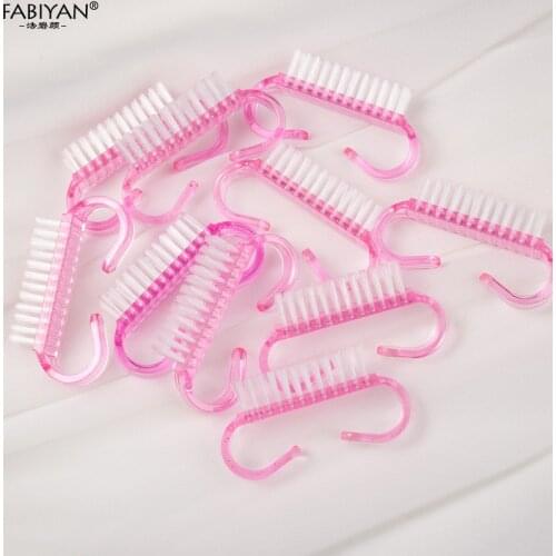 5/10PCS Clean Brushes Tools File Plastic Manicure UV Gel Polish Nail Art Brush Cleaning Remove Dust Care Accessory Tips