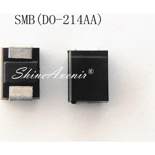 50pcs Diode B120B B130B B140B B160B B180B B220B B230B B240B B260B B280B B320B B330B B340B B360B B380B B540B B560B SMB DO-214AA