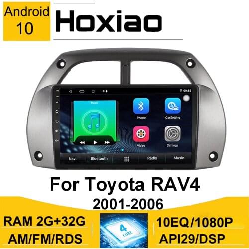 Car Multimedia Radio Player For Toyota Rav4 2001-2006 2005 RAV 4 Android 8.1 10 2G GPS Navigation RDS Bluetooth Car Radio Player