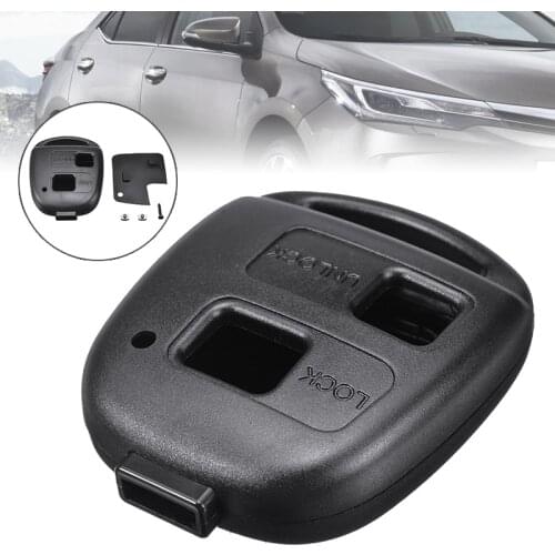 1pc 2 Button Pad Switch Remote Car Key Shell Case For Toyota RAV4 Yaris Prado Corolla Land Cruiser Previa Tarago Pixis Rush