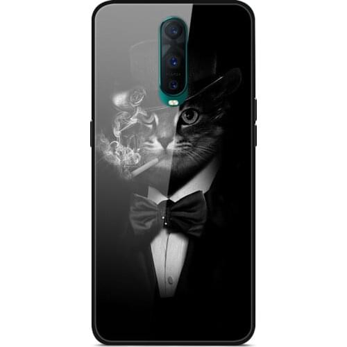 For OPPO R17 Pro Phone Case Tempered Glass Case Phone Cover Fitness Back Bumper Series 3