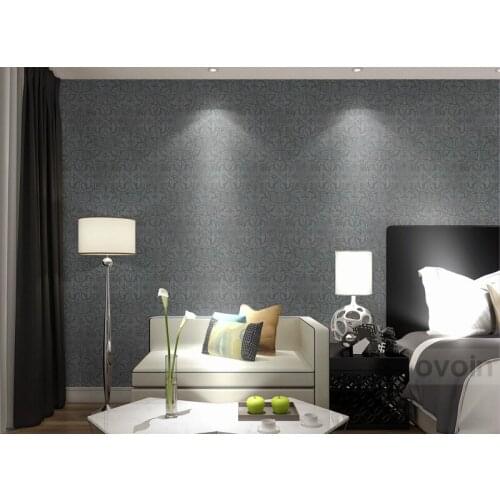 Floral Flower Distressed Metallic with Grey Shimmer Tones Effect Soft Light Wallpaper