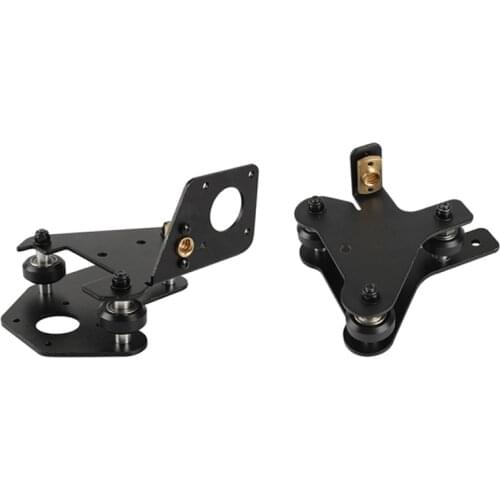 For 3D Printer Parts CR-10 S4/S5 X Axis Motor Mount Bracket Right/Left X-Axis Front/Back Motor Mount Plate with Wheels T Nut