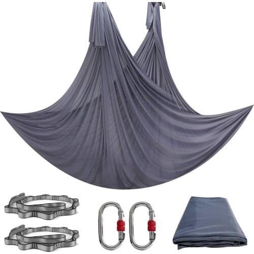 Fitness 2020 Yoga Indoor High Strength 6 Meter 100% Nylon Low Stretch Yoga hammock Full Set Equipment For Acrobatic Fly Dance
