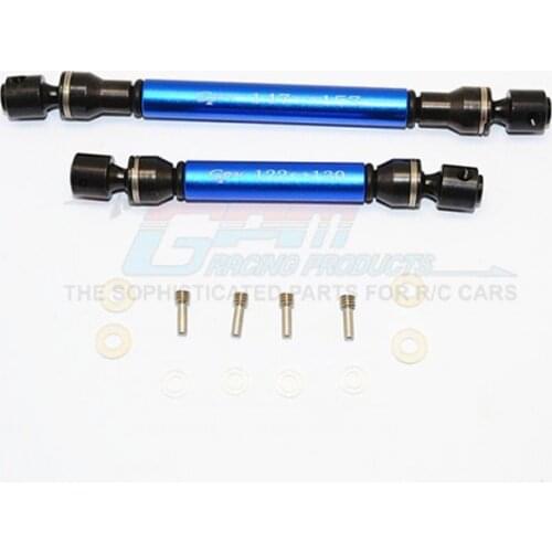GPM STEEL+ALUMINIUM FRONT & REAR MAIN DRIVE SHAFT (147MM-157MM, 122MM-130MM) For AXIAL RR10 BOMBER RC Upgrade