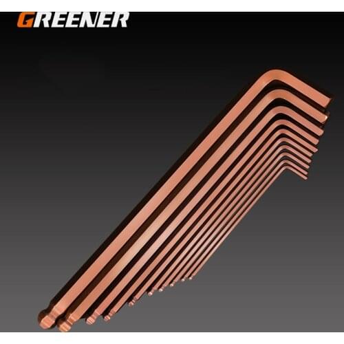 GREENER 1pc 2pcs 1.5/2/2.5/3/4/5/6/8/10/12/14mm S2 Ball Head L Type Hexagon Allen Key Wrench Tools Set Bicycle Hand Repair Tools