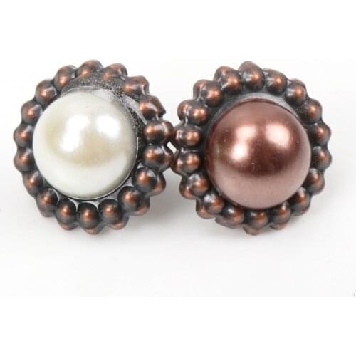 Artificial Pearl Sunflower Round Brads Scrapbooking Embellishment Card Making DIY Home Craft Paper decoration 16mm 20pcs