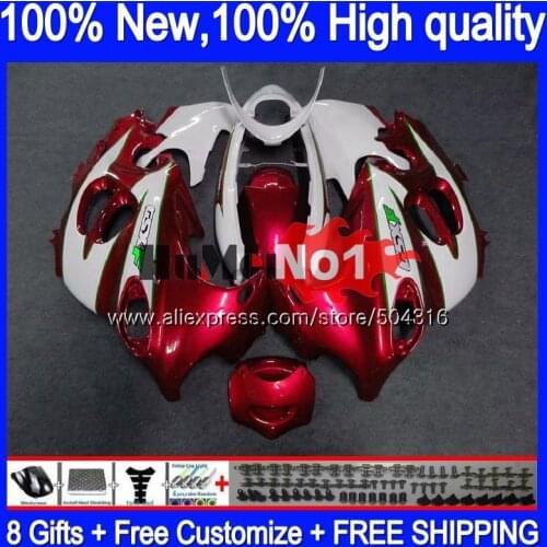 Body For SUZUKI KATANA GSXF 600 750 GSXF600 98 99 00 2001 2002 12MC.88 GSX600F GSXF750 1998 1999 2000 01 02 Red white Fairing