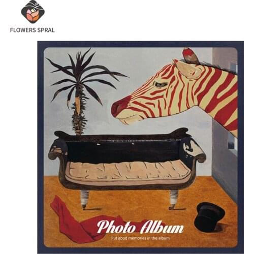 Creative Retro Album Large-Capacity Paste Album Childrens Photo Collection Wedding Gift DIY Handmade Home Decoration Album