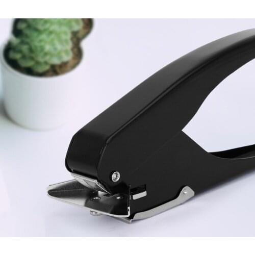 Metal 5mm R5 Round Hole Punch ID Business Credit Card Photo Paper Puncher Plier 1XCE