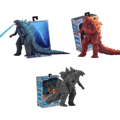 Godzilla Burning Model Anime Figures Gojira King of The Monsters Nuclear Power Gojira Injection Energy SHM Model Action Figurals
