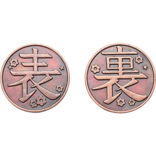 Cosplay Demon Slayer Tsuyuri Kanawo Kochou Kanae Coin Commemorative Coins Collection Anime Alloy Metal Coin Cosplay Props Coins