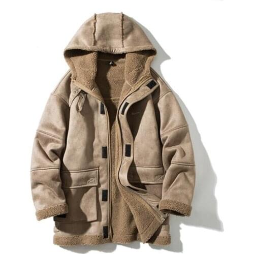 Mens Jackets winter Mens Suede Leather Jackets Motorcycle Jacket Thick Warm Biker Coats wool liner Jacket Coat