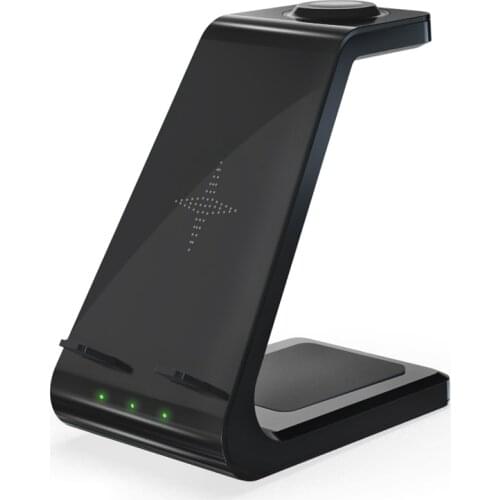 NEW-3 In 1 Wireless Charger Station , Wireless Fast Charging Stand for IWatch Pro for iPhone 12 11 XS XR X 8