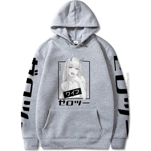 New Anime Darling In The Franxx Zero Two Hoodies Women Men Aesthetic Harajuku Casual Graphic Camisas Streetwear Unisex Hoodie