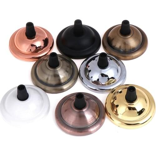 New Lamp Base Antique Vintage Ceiling Plate Metal Ceiling Lamp Holder Electroplating Iron Fitting Chandelier Base DIY Lighting