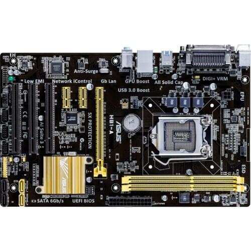 Original motherboard for ASUS H81-A LGA 1150 DDR3 USB2.0 USB3.0 16GB VGA SATA3 H81 Desktop motherboard Free shipping