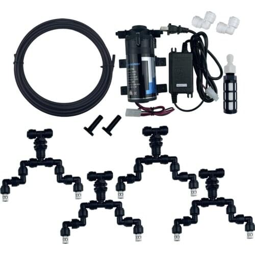 DIY 10 Meters Reptiles Fogger Mist Sprinkler Rainforest Tank 360 Adjustable Aquarium Aquatic Pet Cooling System